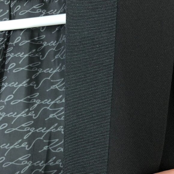 Karl LAGERFELD Black‎ One Button Closure Blazer Sz M - Picture 11 of 13